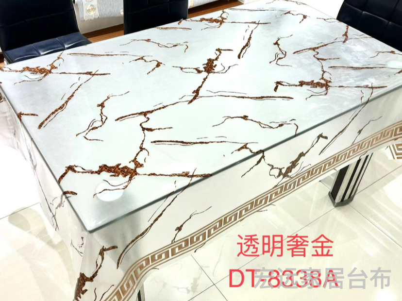 Table Cloth Waterproof, Oil-Proof, Non-Washable And Ironing Plastic Pvc Table Mat Transparent Coffee Table Mat 1.37*20 Meters details Picture