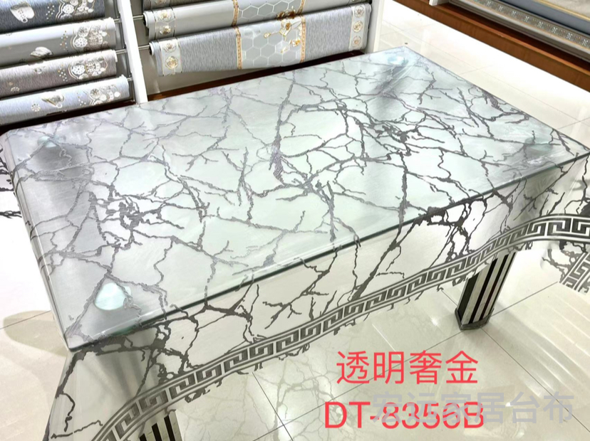 Table Cloth Waterproof, Oil-Proof, Non-Washable And Ironing Plastic Pvc Table Mat Transparent Coffee Table Mat 1.37*20 Meters Item Picture