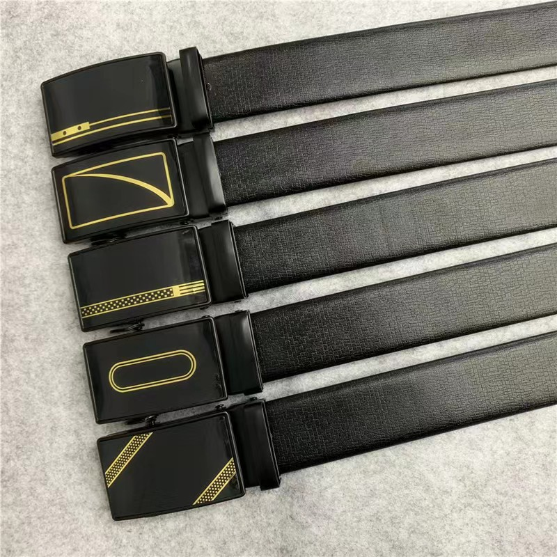 Factory direct sales: Fashionable and versatile, self-locking pvc edge casual pants belt, business dress pants belt, high-end and elegant Application Scenario