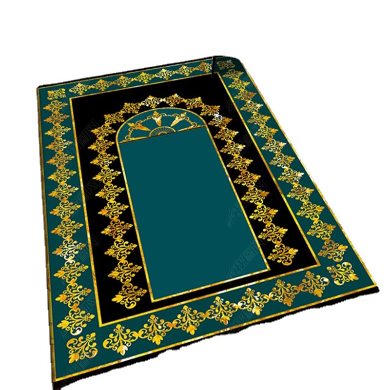 工厂直销批发伊斯兰穆斯林3D印花礼拜毯祈祷垫佛教礼拜朝拜地毯详情图5