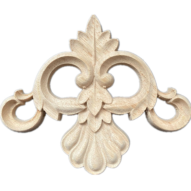 New products of wood carvings, solid wood decals, European-style background walls, furniture and decorative items, corner flower ceilings, Chinese-style flower bows Item Picture