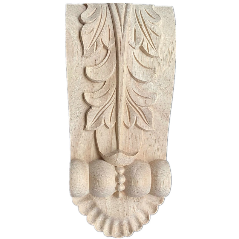 Solid wood column heads with decorative corner flowers, Dongyang wood carvings, European-style wooden decoration, Roman Columns and beams, background wall decoration masterpieces Item Picture
