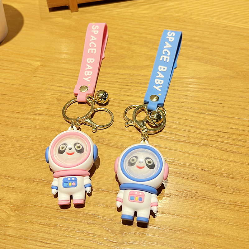 Wholesale of panda keychains, cartoon dolls, keychains, cute bags, pendants, personalized auto parts and creative pendants details Picture