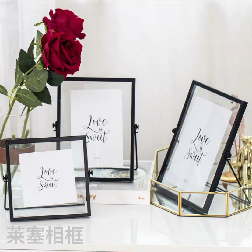 Creative ironwork and metal material decorative items for home decoration, living room and bedroom handicrafts, photos, metal photo frames details Picture