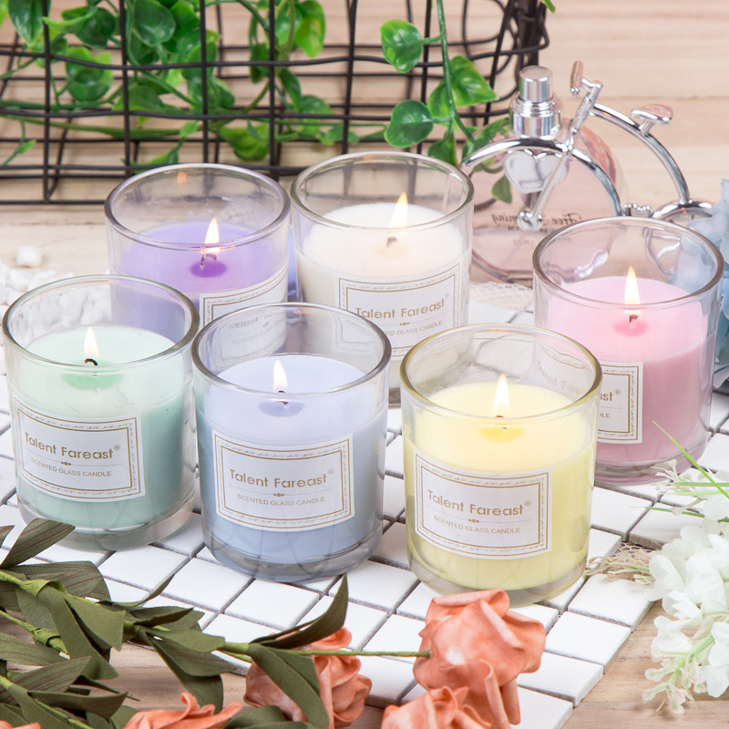 Selling Darent Scented candle Smokeless fragrance Fragrance candle Transparent glass candle gift box