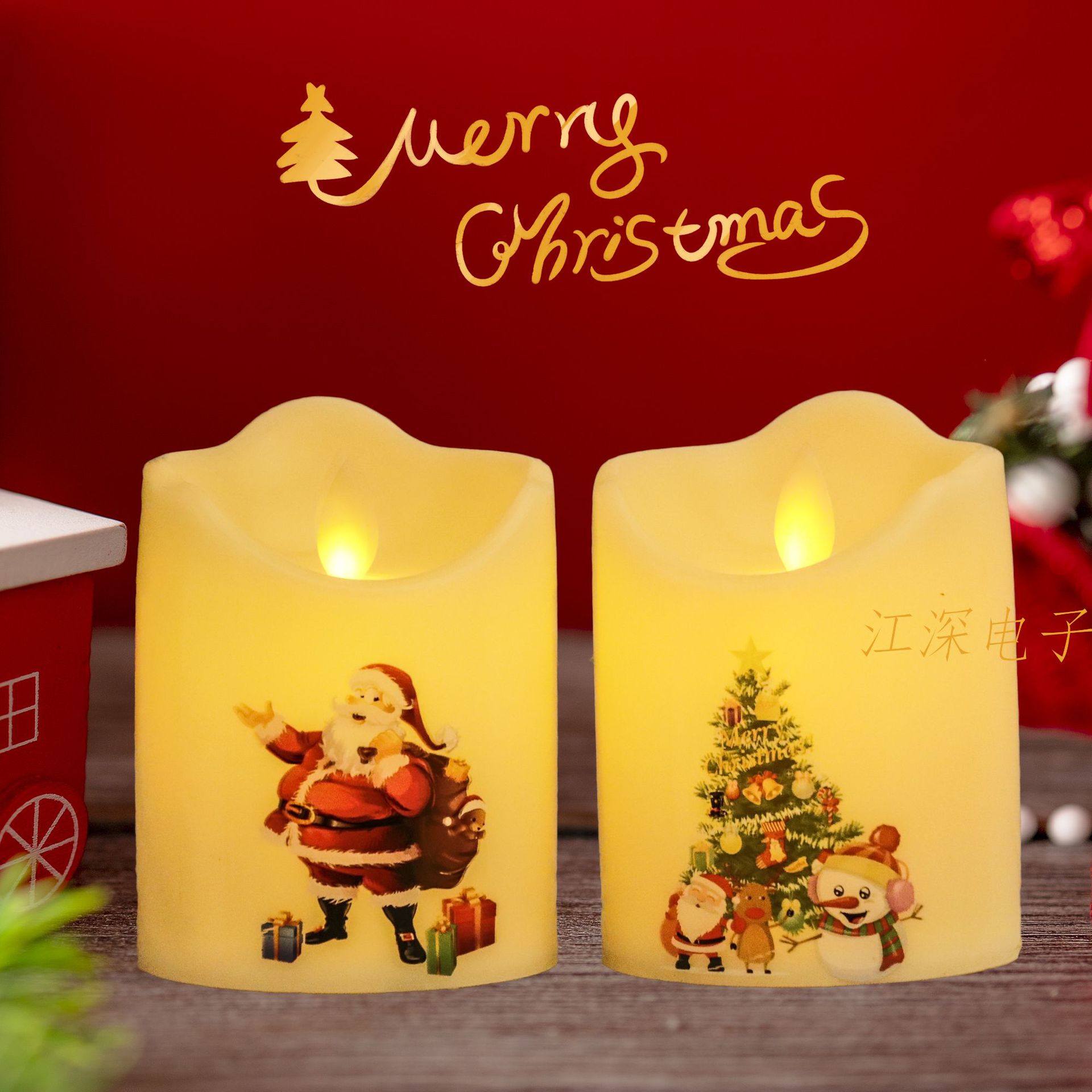 Cross-border simulation rocking led electronic candle light Christmas Tree Candle party Restaurant birthday party Christmas candle