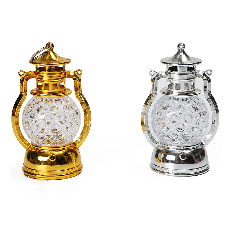 New led small wind lamp, retro small oil lamp, Christmas decorative wind lamp ornament, honeycomb small wind lamp, plastic wind lamp Item Picture
