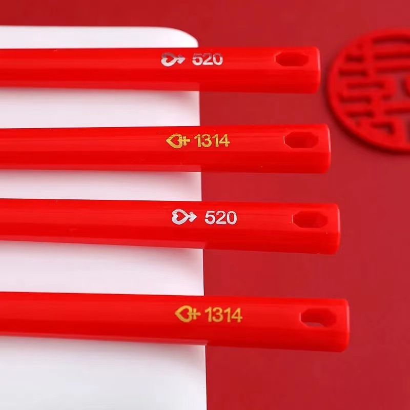 520 1314 Wedding Red Toothbrush, couple soft bristled dowry items, bride's family, bride's family, dragon and phoenix wedding toiletries toothbrush Specification image