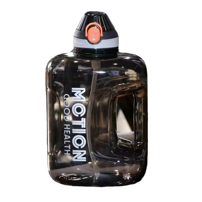 Large-capacity high-temperature resistant ton-ton buckets, popular Douyin flat ton-ton water bottles, student cups, fitness and exercise ton-ton cups Item Picture