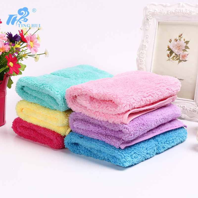 The rag manufacturer supplies various bamboo fiber rags, warp knitted rags and coral fleece rags, 26x36 details Picture