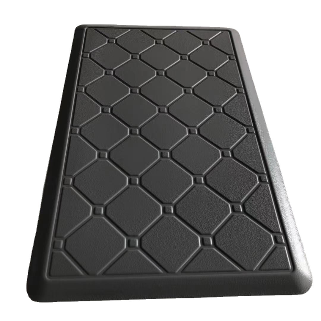 Kitchen MATS, Amazon door MATS, solid-color anti-slip and oil-proof MATS, long PVC pressure-reducing MATS, cross-border 12mm details Picture