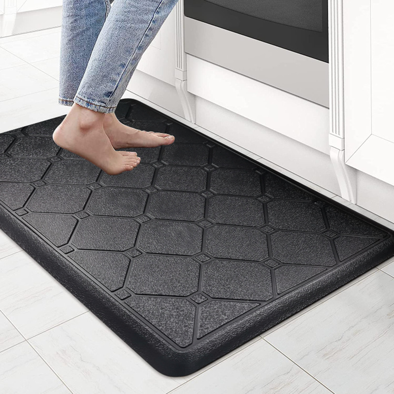 Kitchen MATS, Amazon door MATS, solid-color anti-slip and oil-proof MATS, long PVC pressure-reducing MATS, cross-border 12mm