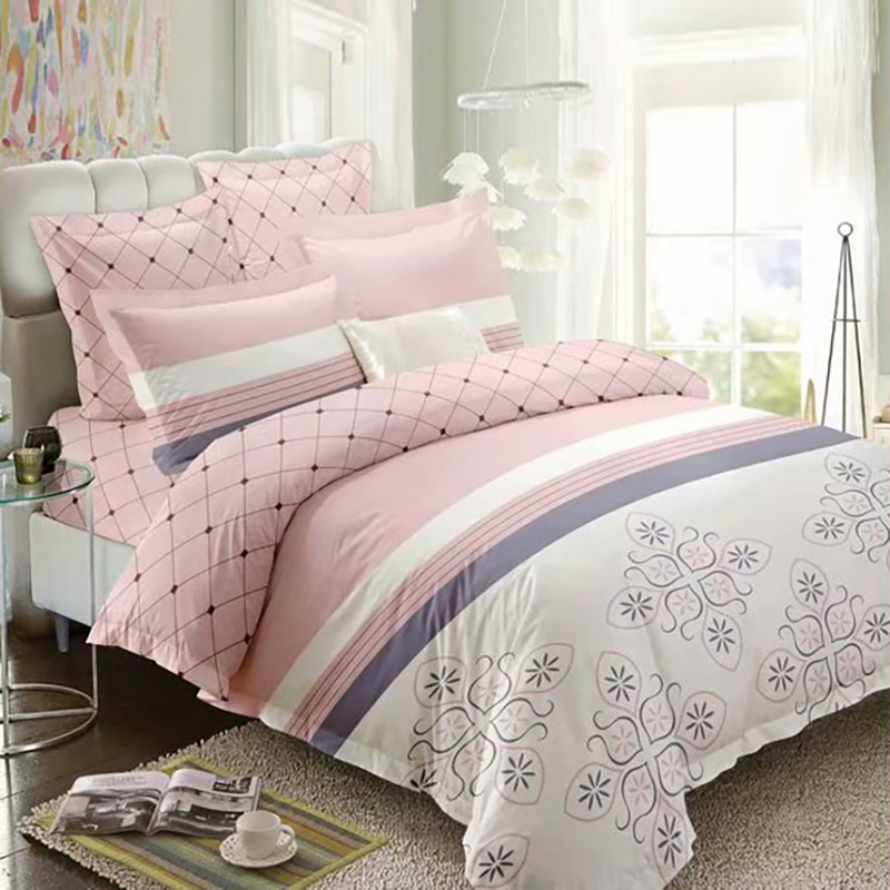 Four Sets Of Bedding Factory Export Foreign Trade Chemical Fiber Bedding Four Sets Wholesale Specification drawing