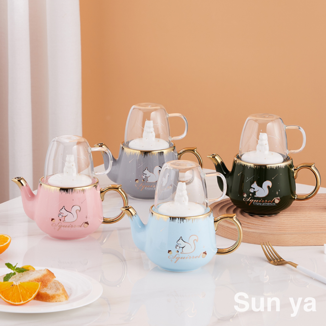 创意咖啡杯套装一壶一杯养生茶壶水杯商务礼品杯