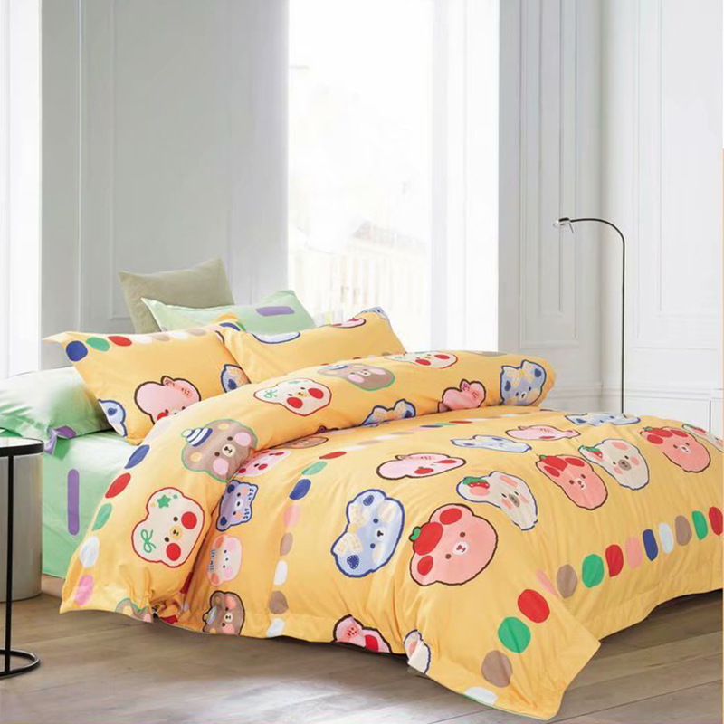 Four Sets Of Bedding Factory Export Foreign Trade Chemical Fiber Bedding Four Sets Wholesale Application Scenario