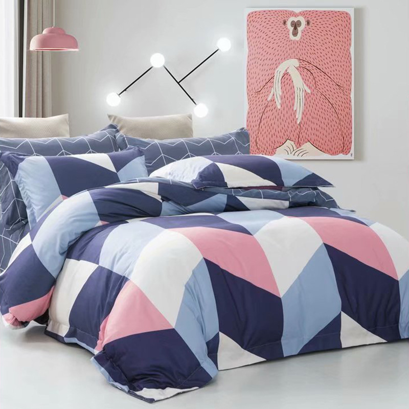 Four Sets Of Bedding Factory Export Foreign Trade Chemical Fiber Bedding Four Sets Wholesale details Picture