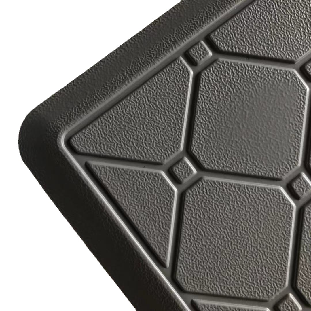 Kitchen MATS, Amazon door MATS, solid-color anti-slip and oil-proof MATS, long PVC pressure-reducing MATS, cross-border 12mm Item Picture