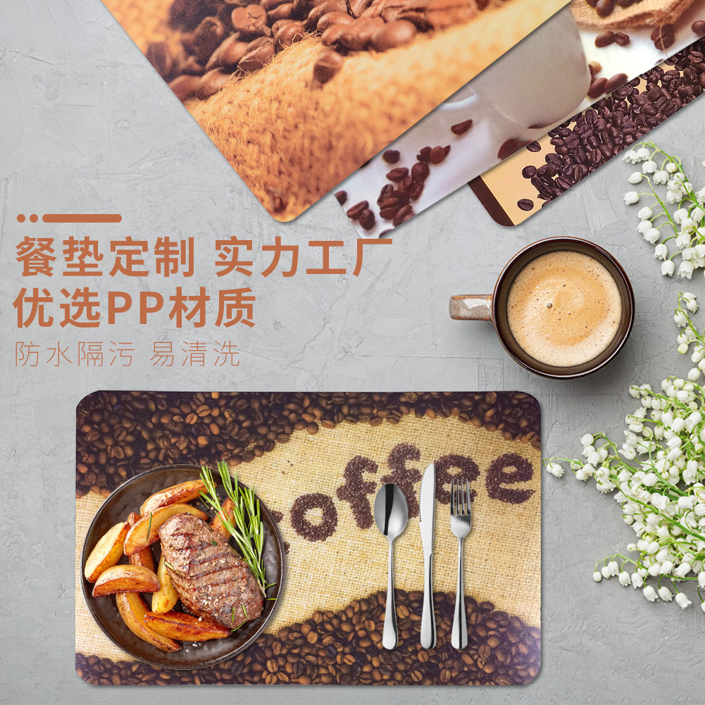 塑料餐垫 可食用级塑料餐垫 PP餐垫 易清洗西餐桌垫 杯垫 盘垫