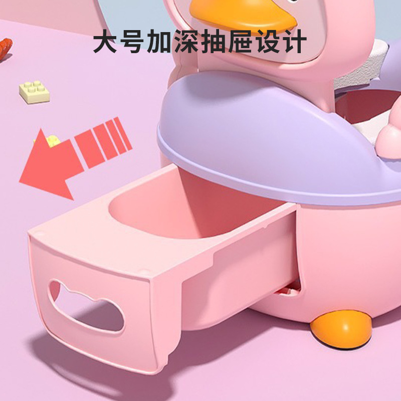 Children's Toilet Seat Baby Drawer Toilet Baby Thick Bedpan Urinal Bowl Male And Female Children Cartoon Toilet Seat Specification drawing
