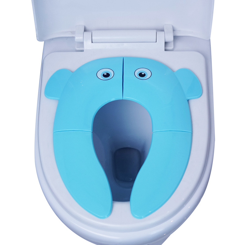 Cute Color Bear Optional Modified Baby Potty Travel Convenient And Easy To Carry Foldable Children's Toilet Seat details Picture
