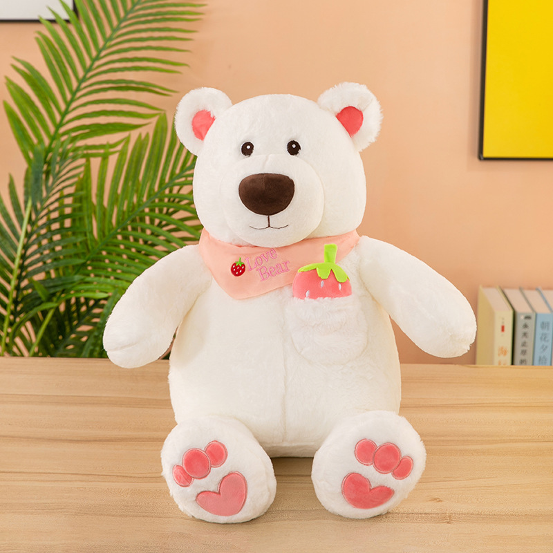 Fresa oso bonito bonnie pequeño conejo pelo bufanda oso muñeca juguete de peluche regalo para niños details Picture