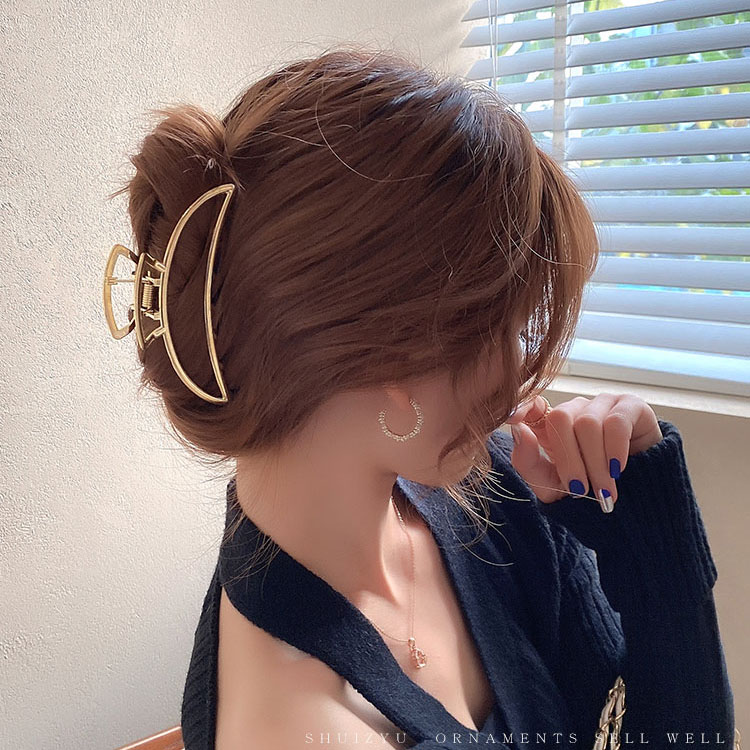 网红头发头饰发夹后脑勺大号抓夹高级感发卡新款鲨鱼夹子女