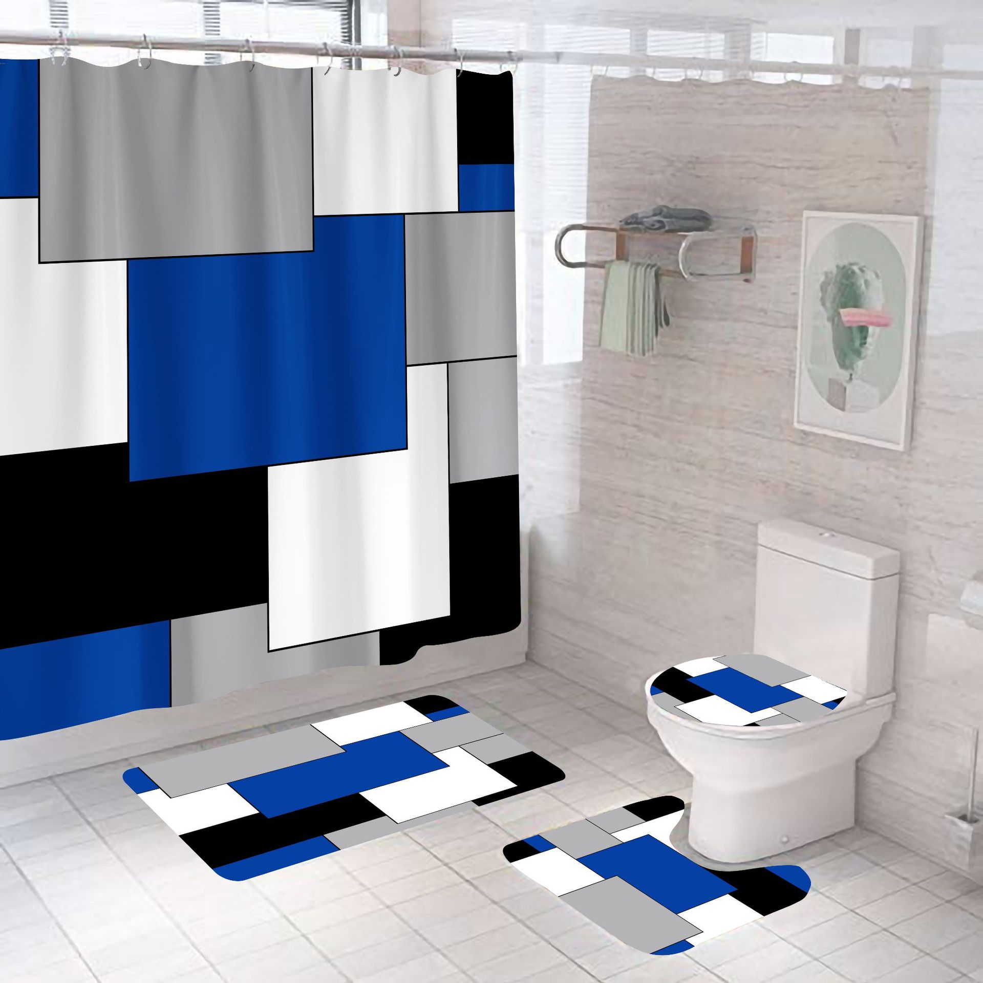 成品窗帘实物图