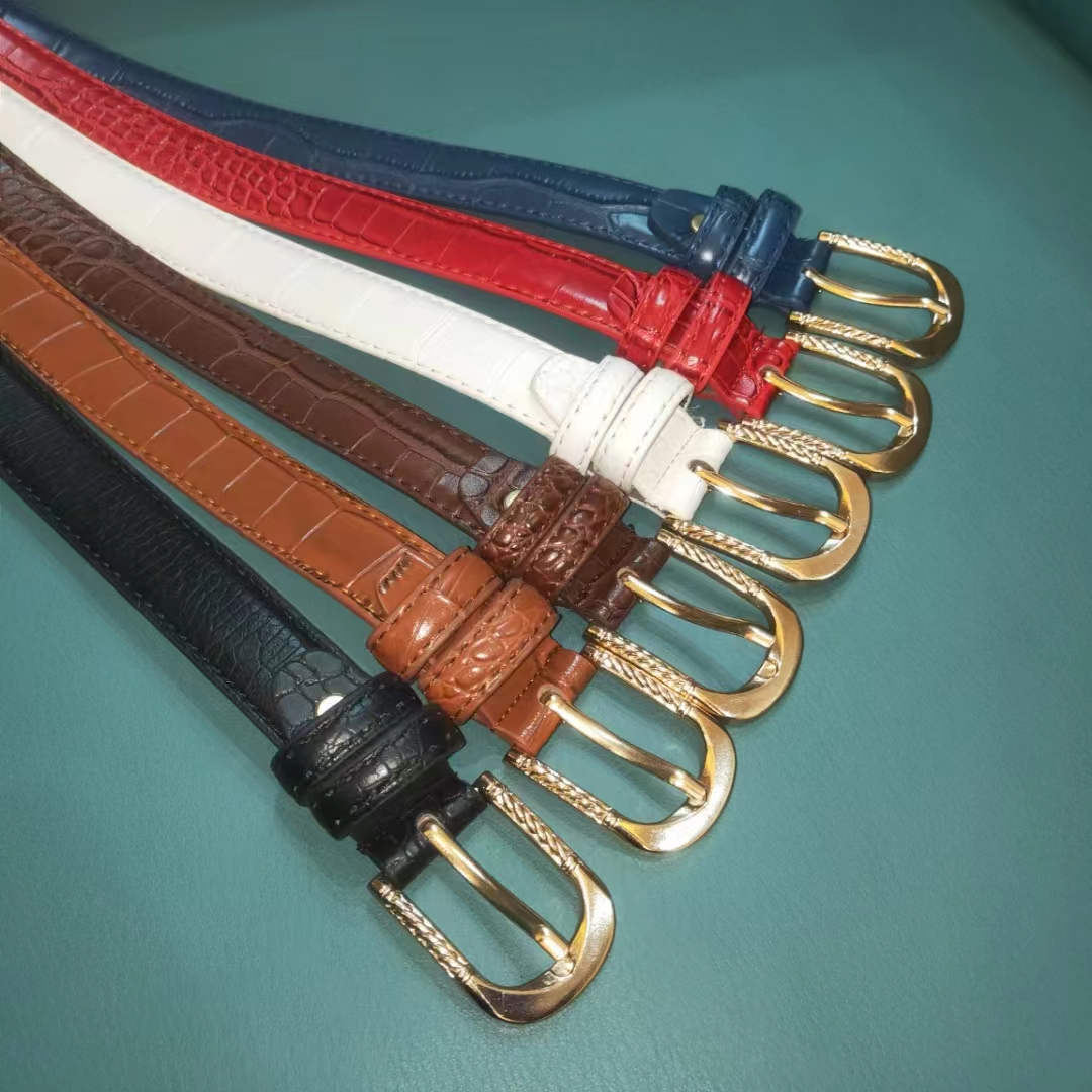 Lady CROc grain stylish belt 2.5 women's leisure needle buckle belt manufacturers spot wholesale sales