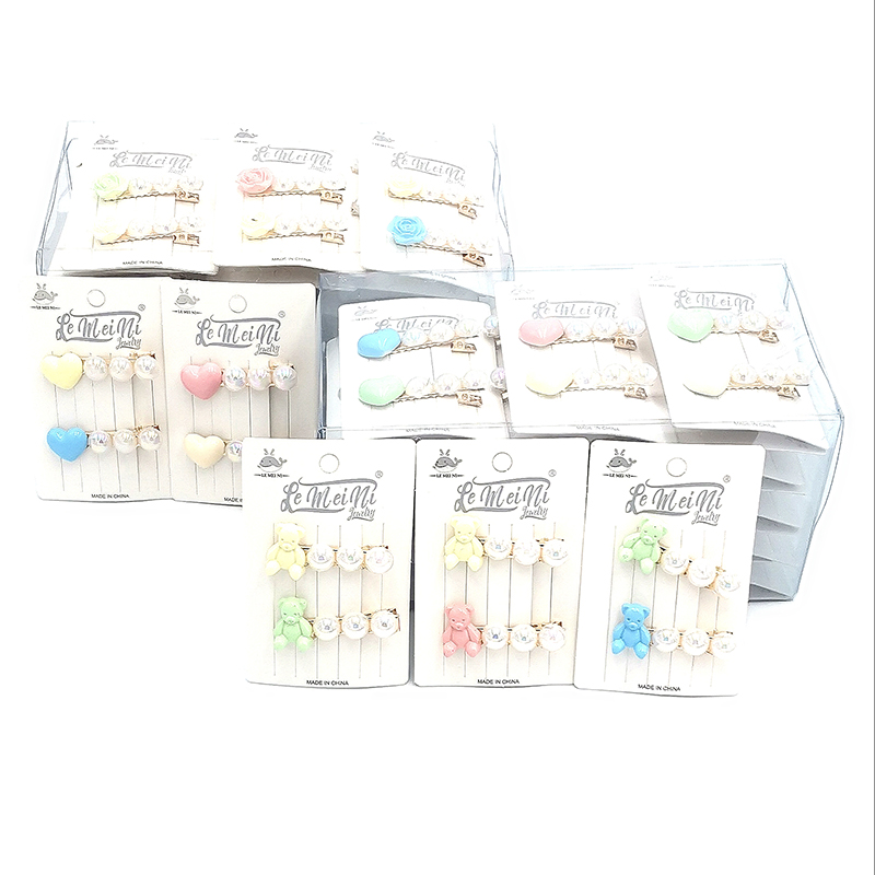 N3215 offers a variety of pearl fashion duck clips, hair clips, duck clips, hair accessories, headwear, and Japanese and Korean accessories for wholesale at a 2-yuan store Application Scenario