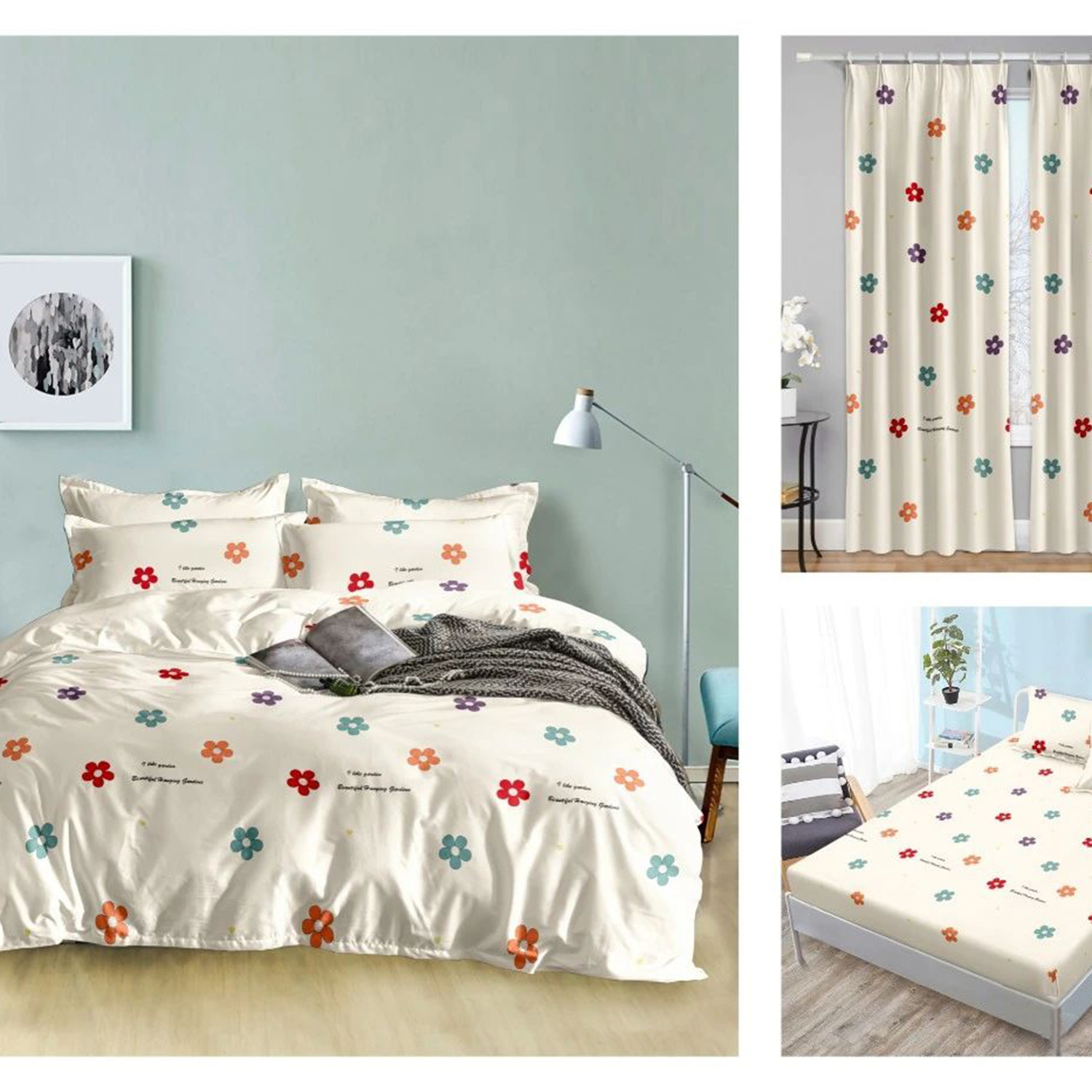 Bed Simple Four-Piece Student Dormitory Bed Sheets And Three-Piece Bed Sheets Wholesale Bed Linen Item Picture