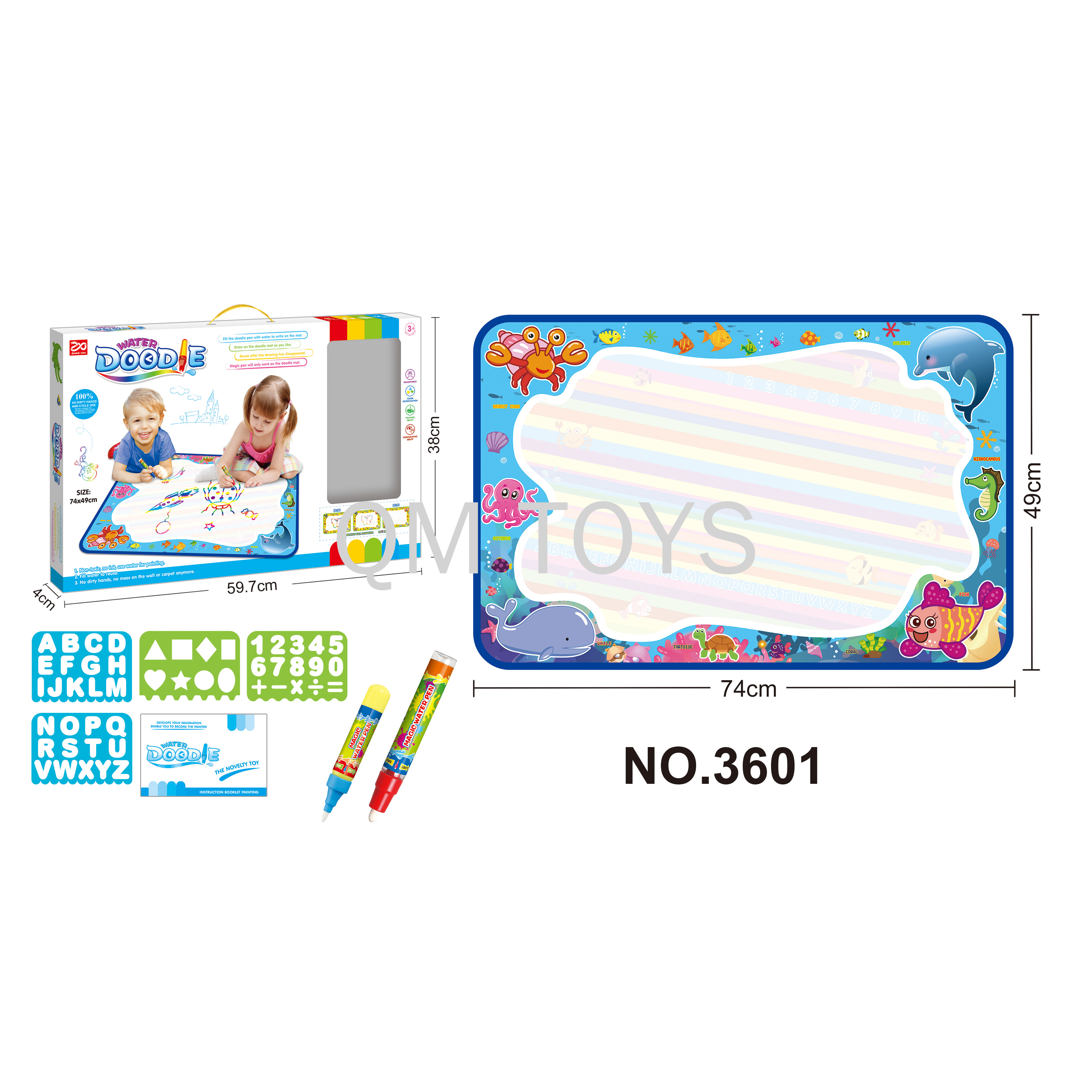 Children's educational water painting series coloring copying repeated graffiti water children educational toys baby toys