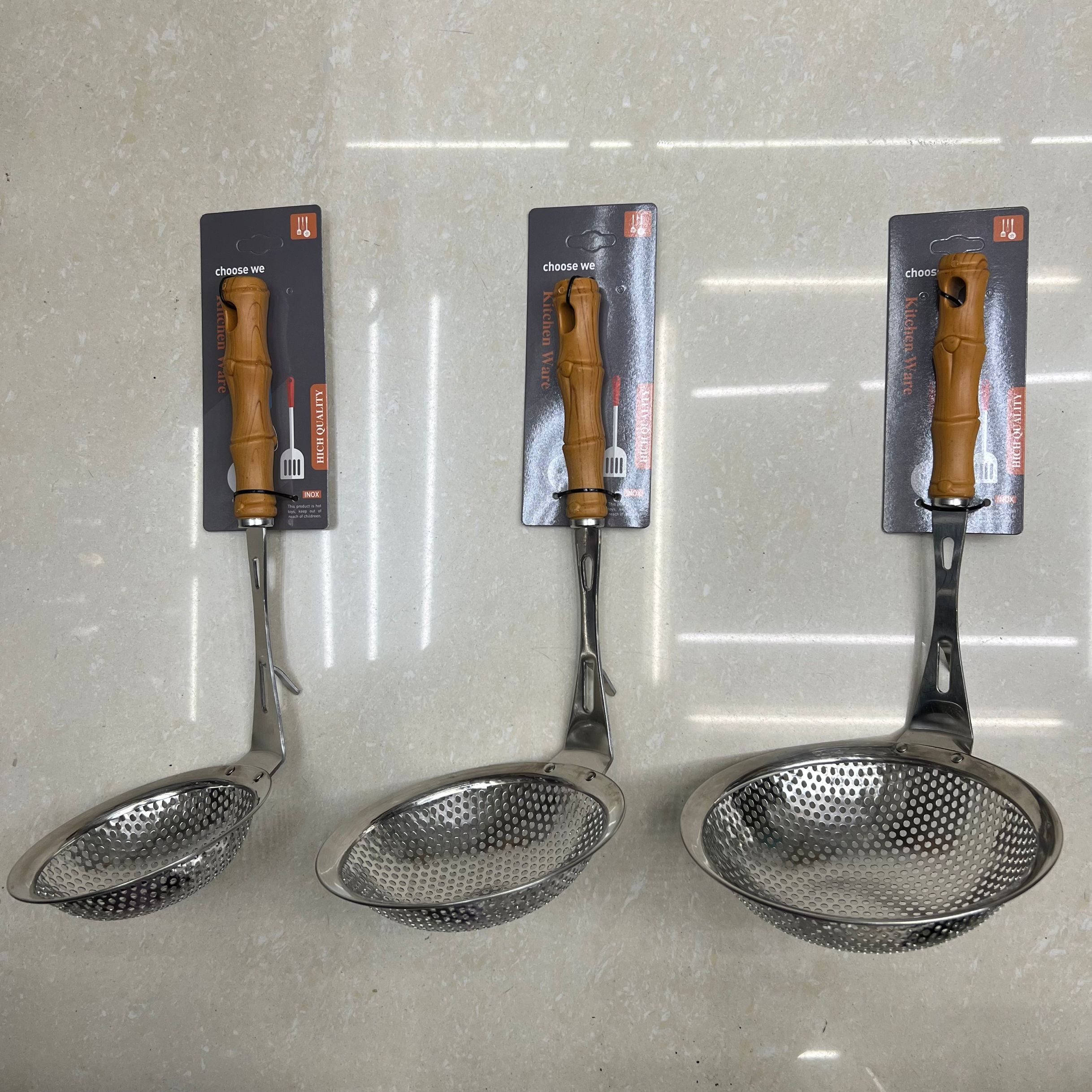 Stainless steel kitchen products 2.5cm bamboo joint punching leak