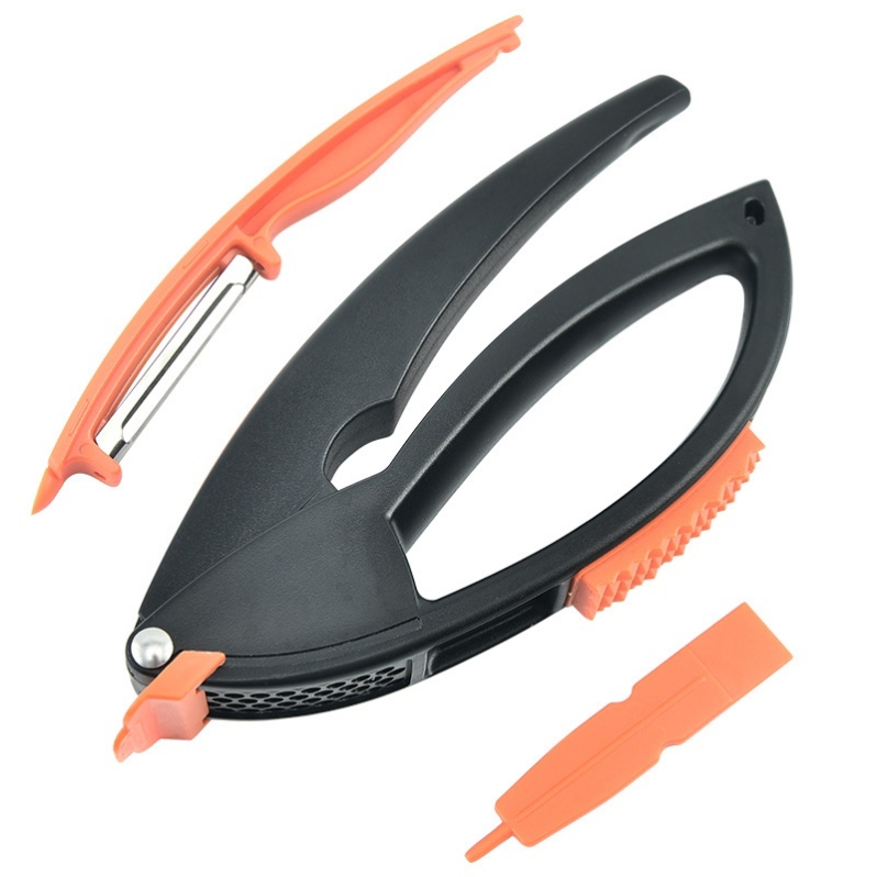 Amazon's in-stock plastic garlic puree and garlic paste applicator, multi-functional garlic press for vegetables, fruits, melons, and tender meat Item Picture