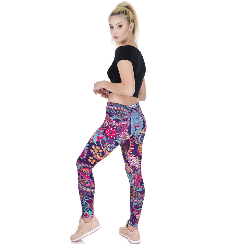 Amazon 2022 export Slimming and lifting yoga Pants for Women, printed sports high-waisted leggings, tight pants wholesale for women Specification image