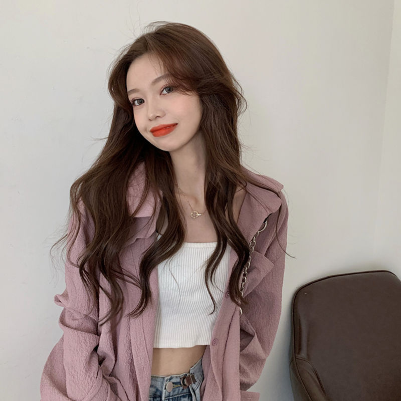 Summer thin sun-protective shirt jacket for women 2021 new spring and autumn Korean style cardigan for petite long-sleeved top, trendy Application Scenario