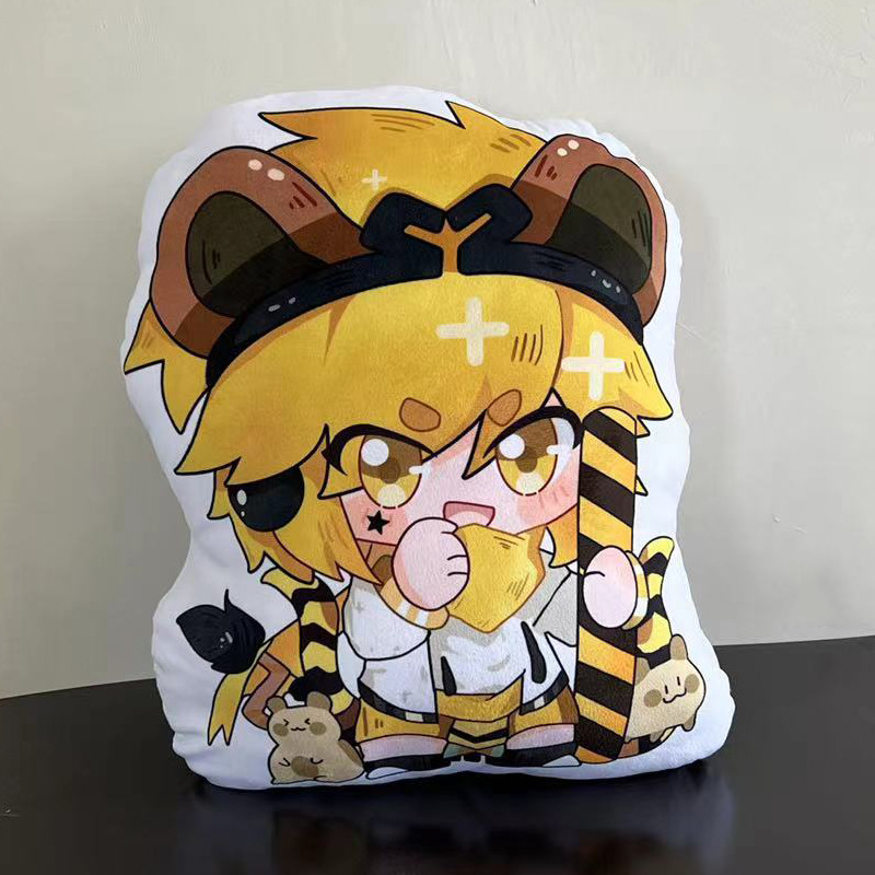 2D anime printed pillow, concave and convex world peripheral doll pillow, plush toy details Picture