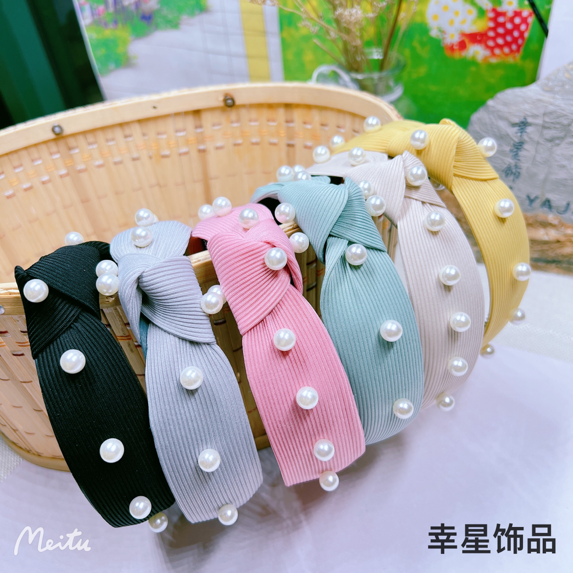 YAJA's versatile pearl hairband, fashionable headband, hairpin, and simple hairpin for women's Internet celebrities - new headwear