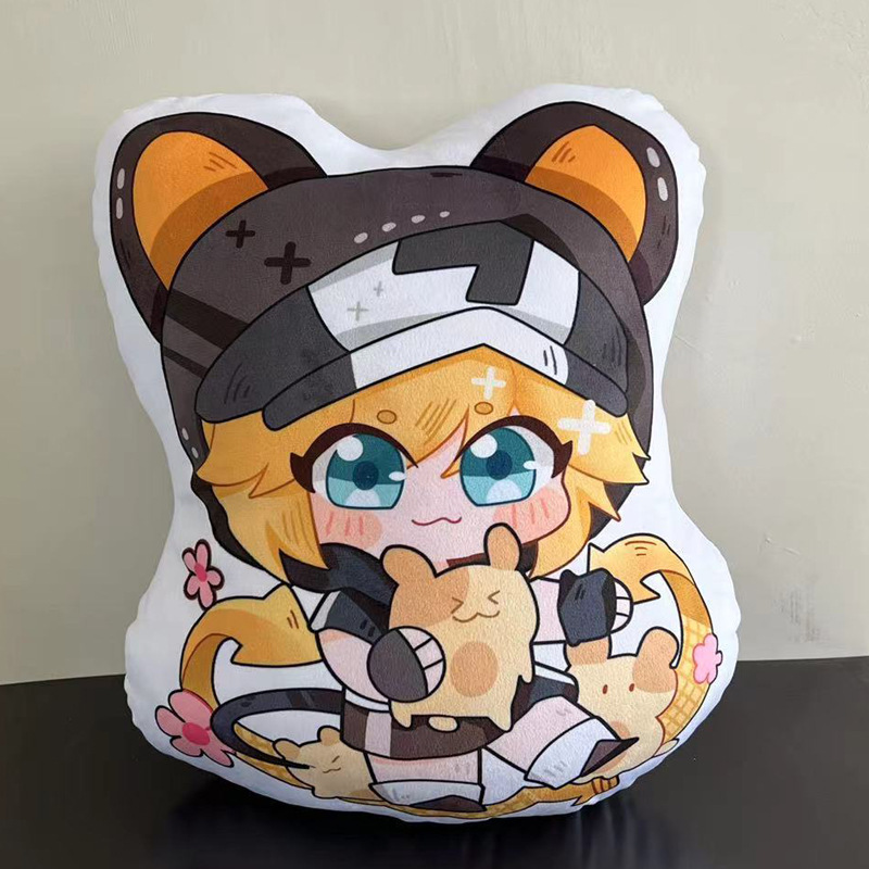 2D anime printed pillow, concave and convex world peripheral doll pillow, plush toy