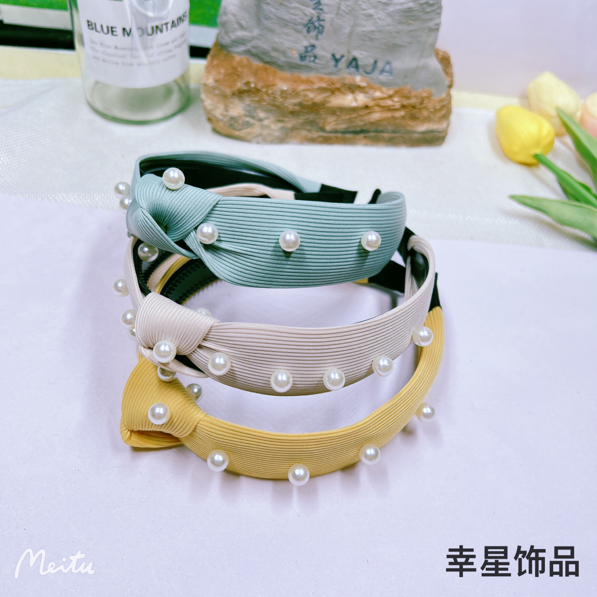 YAJA's versatile pearl hairband, fashionable headband, hairpin, and simple hairpin for women's Internet celebrities - new headwear details Picture