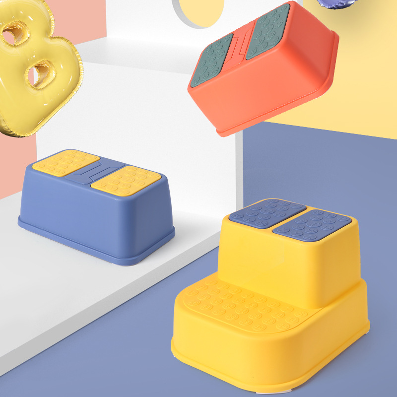 儿童阶梯踩脚凳防滑男女宝宝增高站小板凳小孩洗手台阶垫脚凳椅子