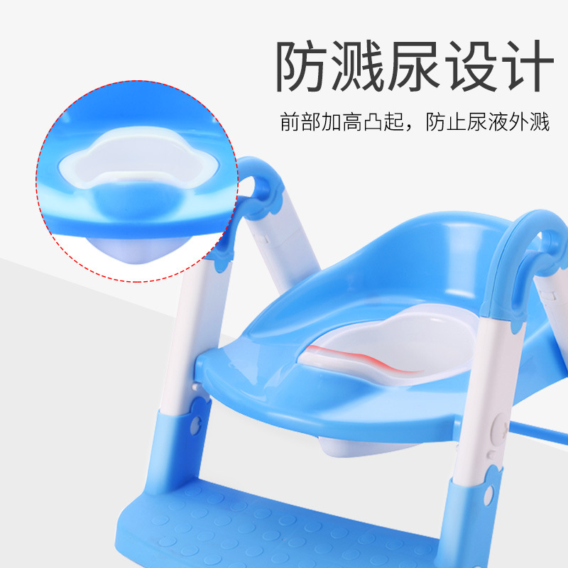 幼儿童马桶女宝宝坐便器男尿盆楼梯式两用辅助小孩蹲便器蹲凳母婴产品图