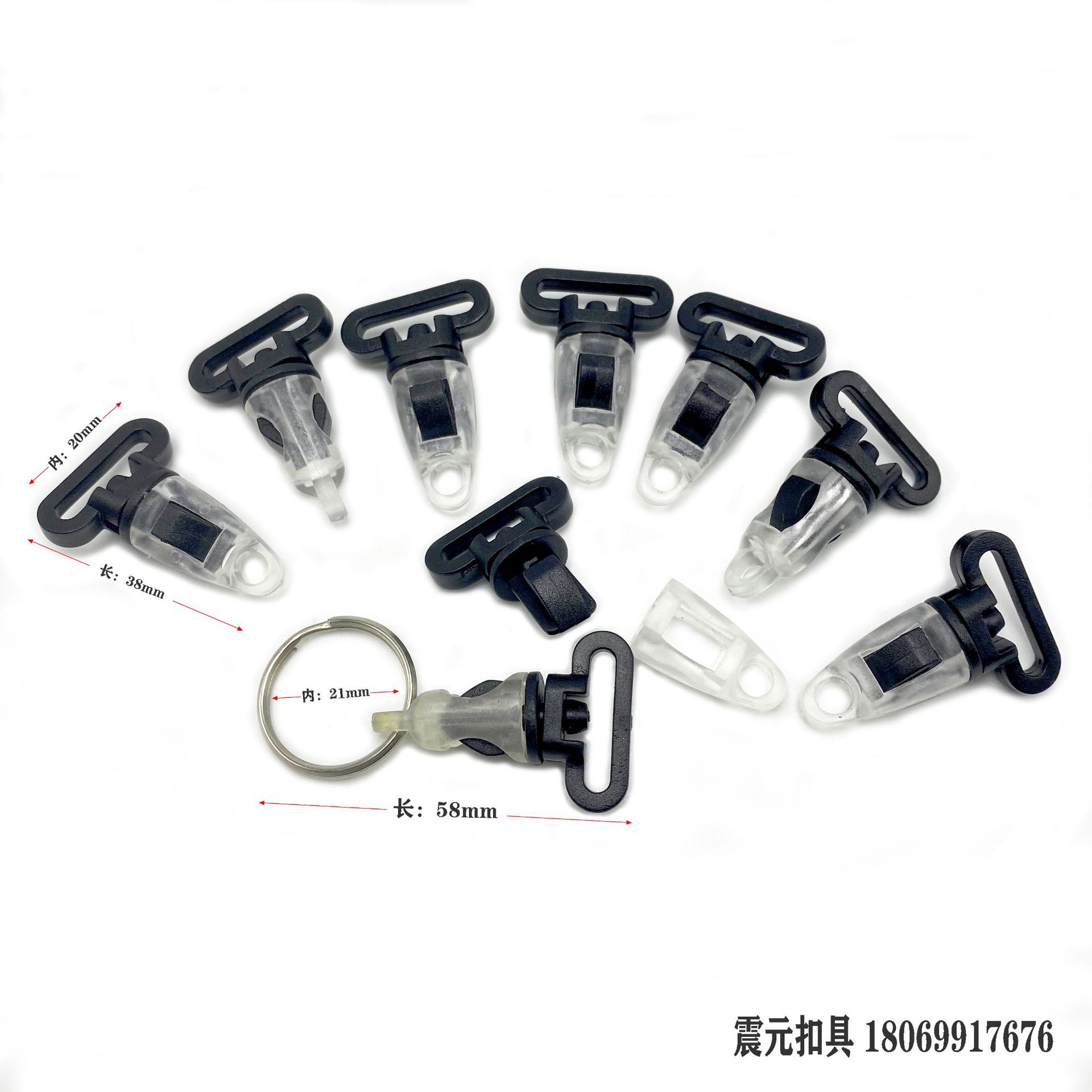 We have a wide range of plastic padlocks for bags, rope ends, hooks, movable hooks, handbag hooks, key chain hooks and other accessories in stock