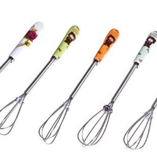 Wholesale of ceramic manual egg beaters, egg mixers, kitchen egg stirrers and baking tools Item Picture