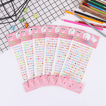 Children's cartoon diamond stickers acrylic decorative stickers Princess cute stickers Creative crystal phone stickers diamond