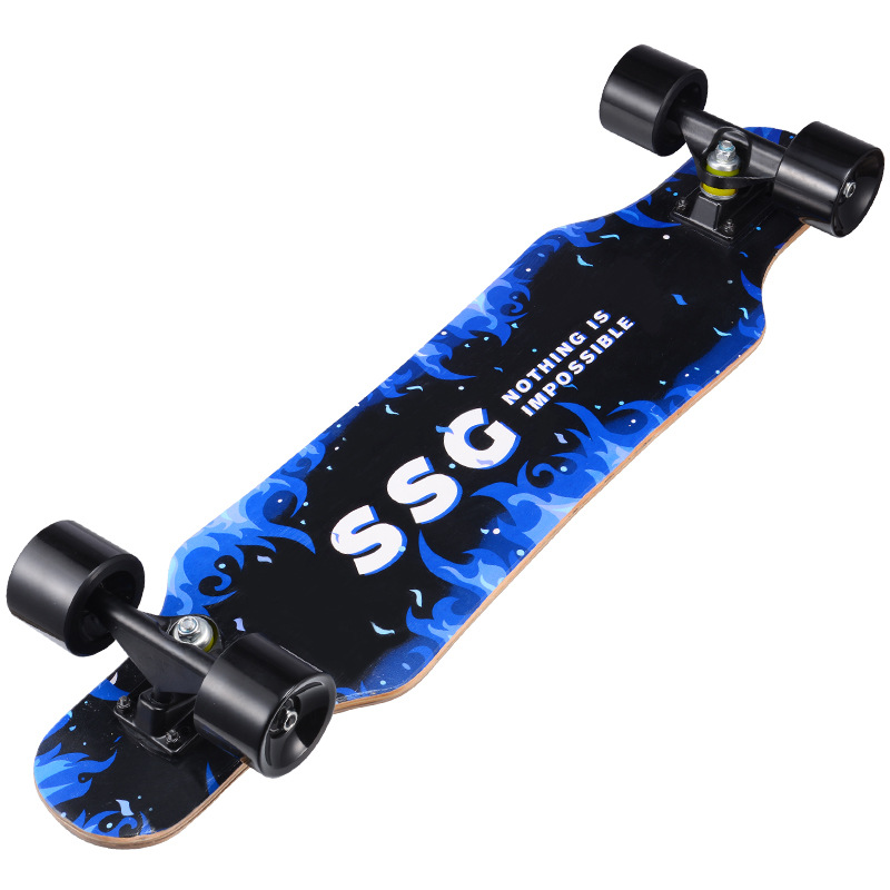 长板公路四轮skateboard舞板成人刷街初学者陆地冲浪滑板跨境专供