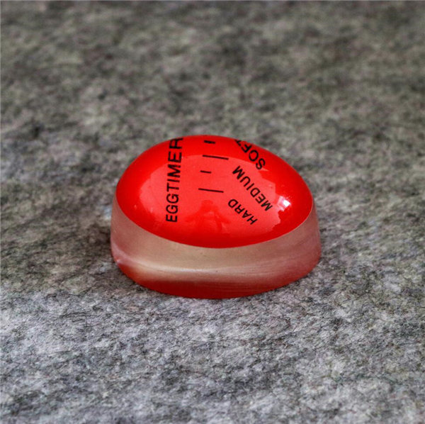 新款厨房工具 变色  egg timer 煮蛋计时器 创意鸡蛋生熟观测器