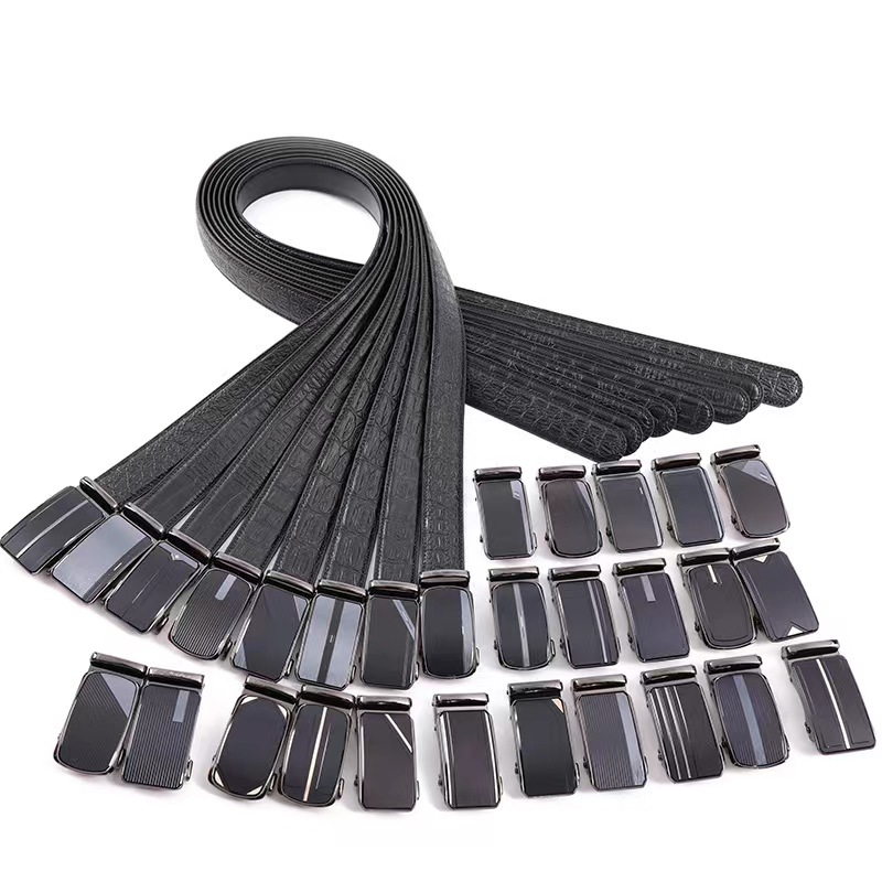 Men's belt automatic buckle belt leisure and business mall supermarket hot selling belt domestic sales foreign trade manufacturers direct sales thumbnail