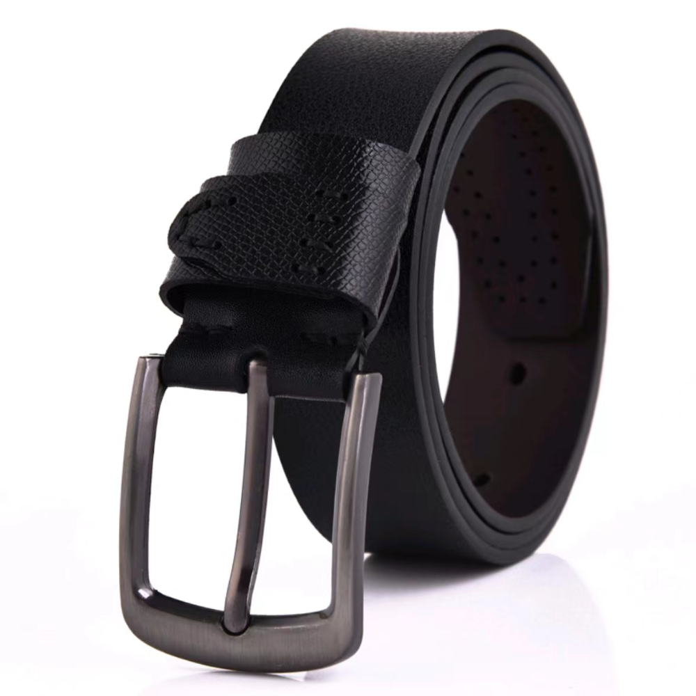 Pin buckle belt casual and versatile men's belt 4.0 Antique pin buckle men's super-migration rubber rubber belt factory direct sales