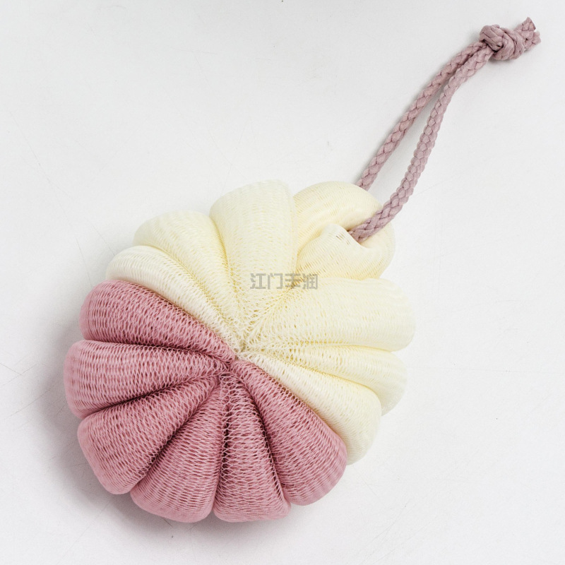 Factory direct sales, encrypted, non-breakable, soft and durable, pumpkin-shaped scrubbing bath flowers Application Scenario