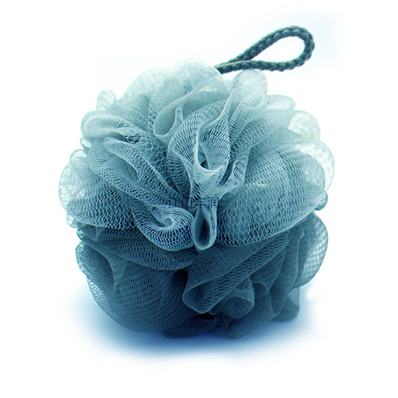 The recycled material bath balls produced by the bath ball manufacturer have large-sized scrubbing and foaming nets on both sides. Customized bath flowers are available in various styles Item Picture